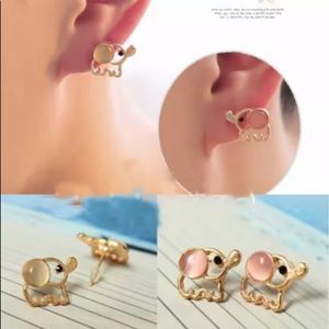 {KANDIDA} adorable dainty elephant stud earrings